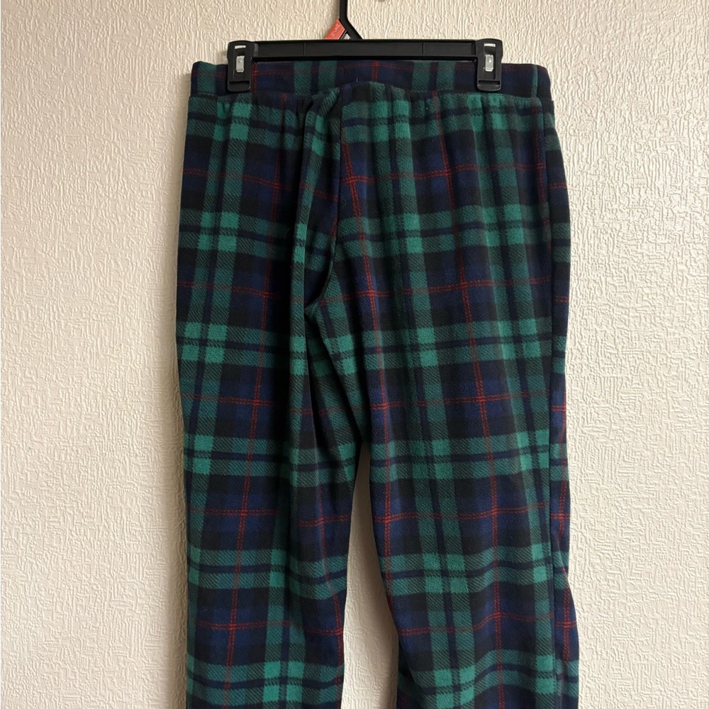 Old Navy Women's Plaid Pajama Pants - Green and Blue